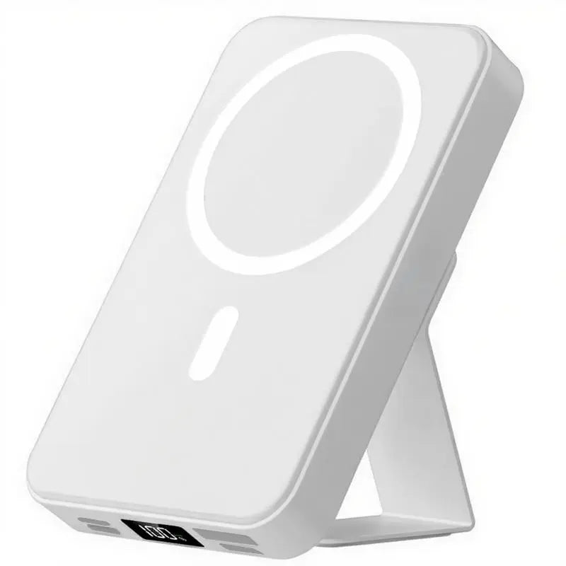 10000Mah Magnetic Power Bank – Portable Charger with Foldable Stand, LED Digital Display, Charge Iphone & Android Devices Simultaneously Tiktokshopspringglowup